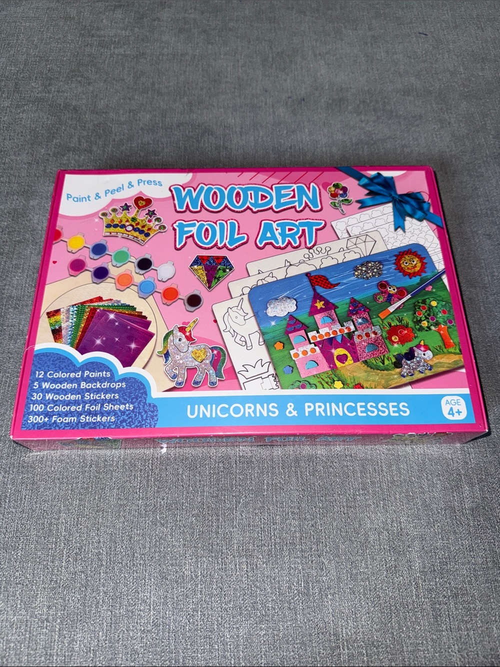 Wooden Foil Art Unicorns & Princesses Craft Kit